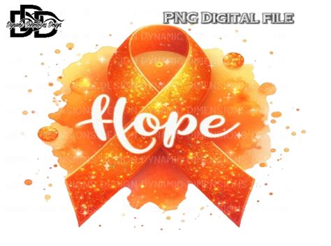 Orange Awareness Ribbon Hope Graphic By Dynamic Dimensions · Creative Fabrica