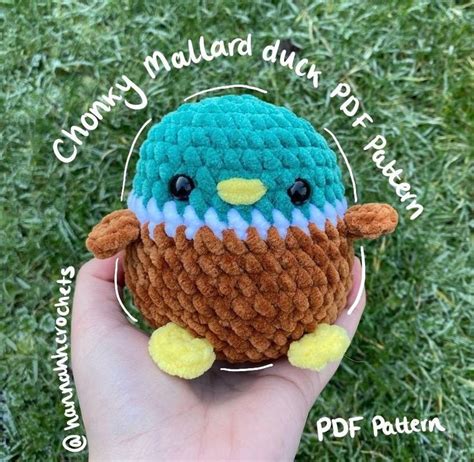 Mallard Duck Crochet PDF Pattern Etsy Fun Crochet Projects Easy