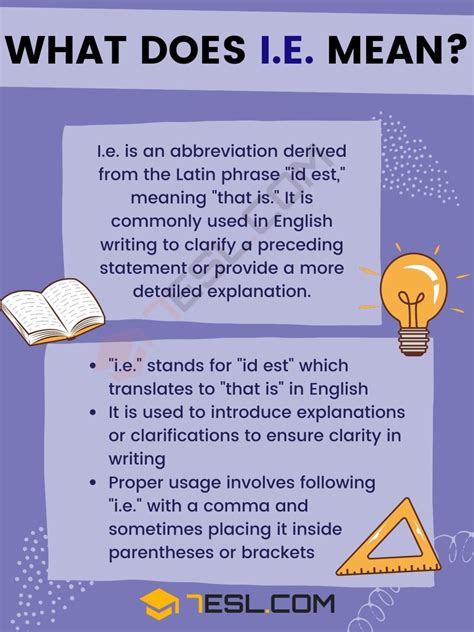 I E Meaning What Does The Abbreviation I E Stand For • 7esl