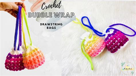 Crochet Drawstring Bag Easy Crochet Bag Youtube