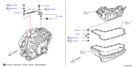 Nissan Altima Automatic Transmission Gear Position Sensor Xg B