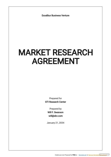 Research Contract Template