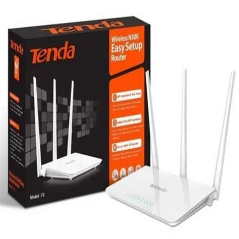 White 3 Port Tenda Wireless N300 Easy Setup Router At 1400 In Mumbai