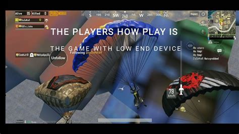 LOW END DEVICE PLAYER MONTAGE PUBG MOBILE YouTube