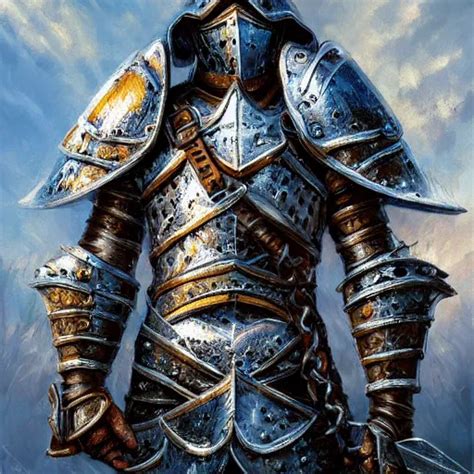 A Knight In Chainmail Detailed Realistic Digital Stable Diffusion