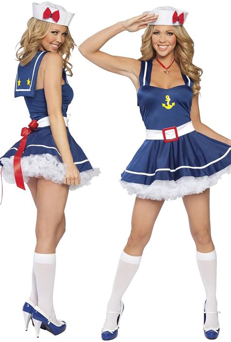 Navy Sailor Girl Sexy Costume Women Sportswear Gym Clothing And Fitness Wear Umbra Sports