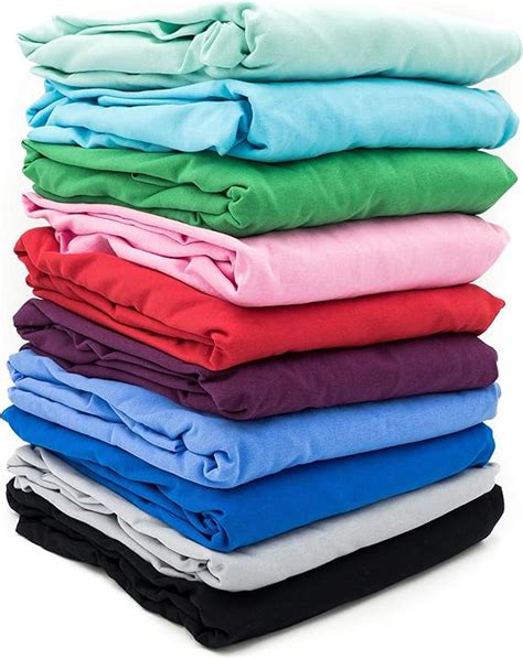 Madeforhome Cotton Jersey Bed Fitted Sheets With Full Elastic Soft 100