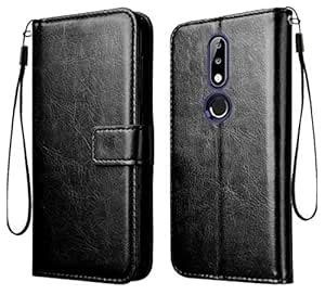 Frazil Vintage Leather Flip Cover Case For Nokia Plus Inner Tpu