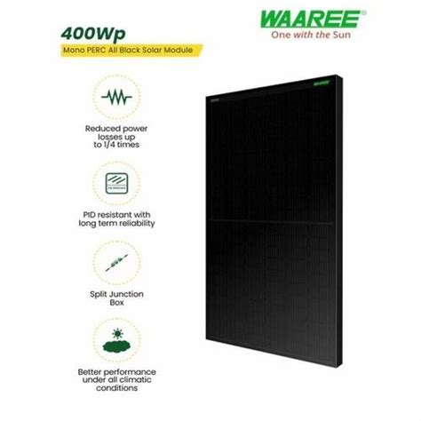 Waaree Mono Perc All Black Solar Panel At Rs 14000piece Waaree Solar