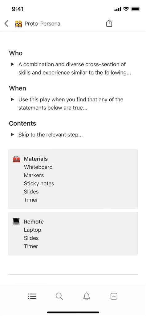 Notion Template Gallery Proto Persona