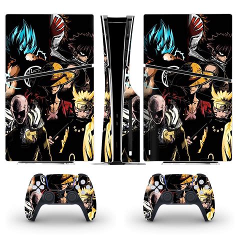 Anime Naruto And One Piece PS5 Slim Skin Sticker Cover - ConsoleSkins.co