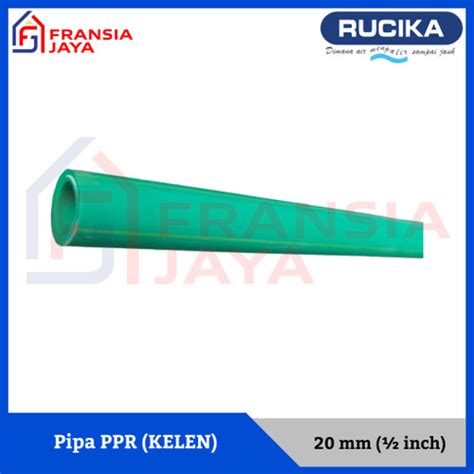 Jual Pipa Pralon Paralon Pipa Air PPR PN 16 KELEN 20 Mm 1 2 Inch Rucika