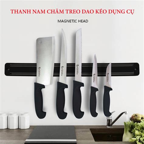 Mua Thanh nam châm treo dao kéo dụng cụ giá treo đồ dùng nam châm