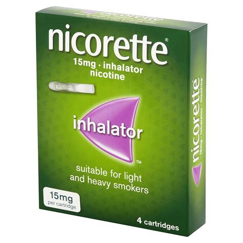 Nicorette Inhalator Starter Pack 15mg 4 Cartridges Ultior