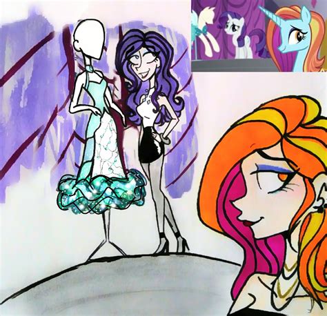 Safe Artist Citi Screencap Rarity Sassy Saddles Human