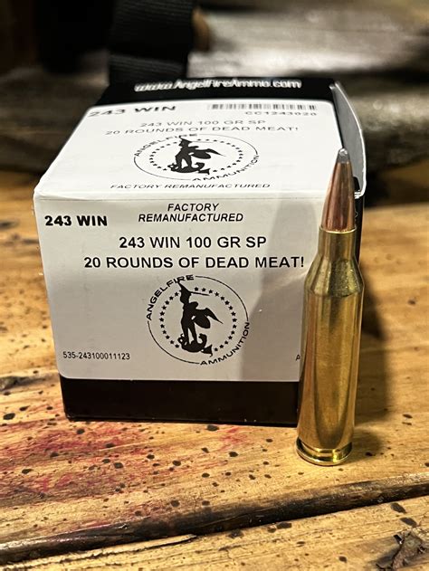 Angelfire 243 Win 100gr Sp 20rd Box — Evandale Firearms Llc