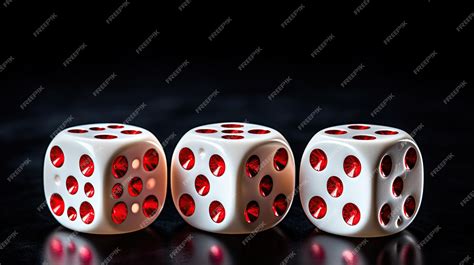 Premium AI Image | dice on a black background