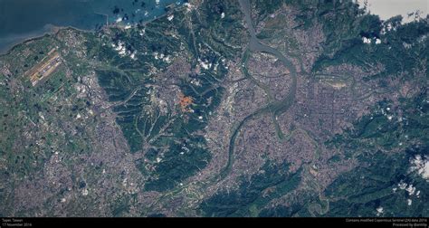 Taipei Taipei Taiwan As Seen By Sentinel 2a Satellite On Flickr