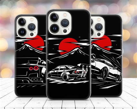 JDM Gtr Turbo Supra Race R34 Lofi Japan Case For IPhone 14 13 Pro Max