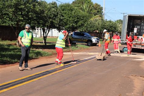 Projeto de Sinalização de Trânsito em Mundo Novo utiliza material