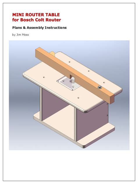 Plans of Router Table | PDF | Screw | Woodworking