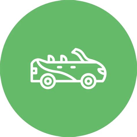 Premium Vector Convertible Car Vector Icon Illustration Of Transport