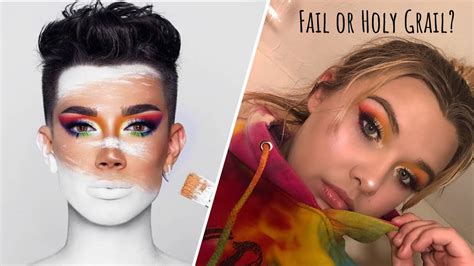 James Charles Rainbow Eyeshadow Look Youtube