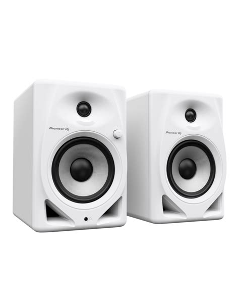 Dm D W White Compact Active Monitor Speaker Pair Pioneer Dj