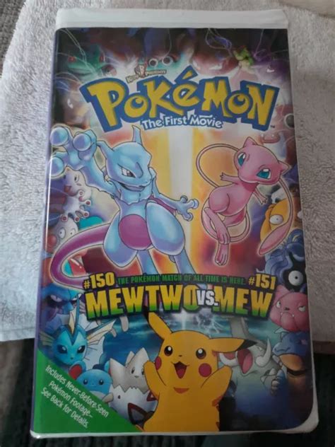 Pok Mon The First Movie Mewtwo Strikes Back Vhs Clamshell Pre