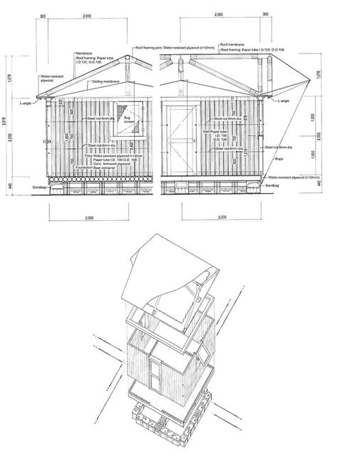 Paper Log House Kobe Shigeru Ban