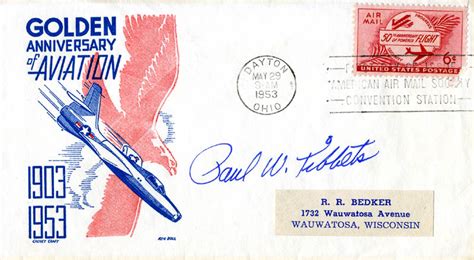 Enola Gay Crew Paul W Tibbets First Day Cover Signed