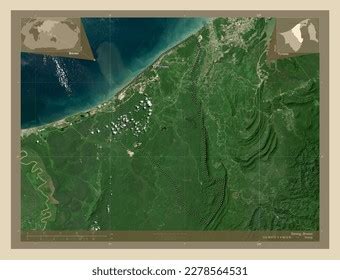 Temburong District Brunei High Resolution Satellite Stock Illustration