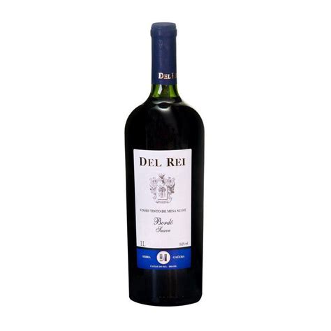 Vinho Del Rei Tinto Suave Bordo 1 L Submarino