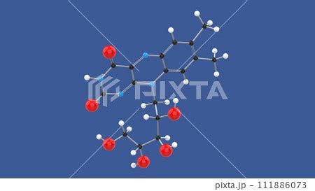 Vitamin B Riboflavin D Molecule Structure Pixta