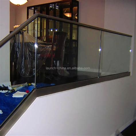 Aluminum Frameless Glass Balustrade Channel U Channel For Glass Railing