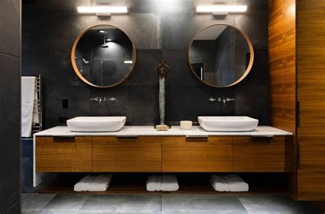 91 Stunning Modern Oak Double Bathroom Vanity Black Fixtures Voted By