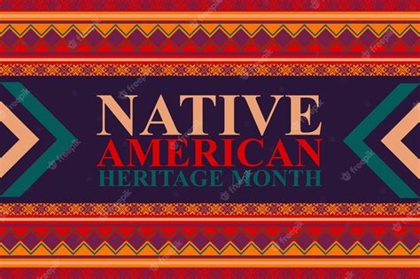 Premium Vector National Native American Heritage Month Background