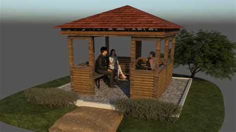 Wooden Gazebo 3d Warehouse