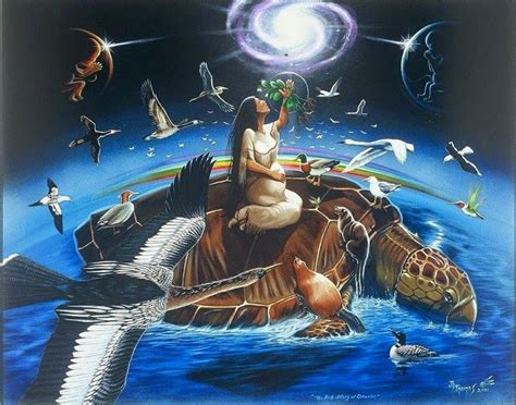 Skywoman A Story Before Time Creation Story Native American Art