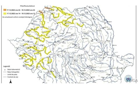 Avertizare De Cod Galben I Portocaliu De Inunda Ii Pe R Uri Din