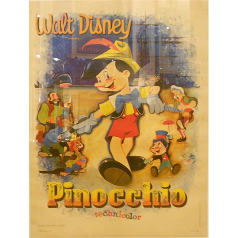 Affiche Ancienne Fran Aise Du Film Pinocchio Walt Disney Sorti En