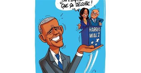 Le dessin de Chaunu aux États Unis lascension de Kamala Harris