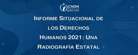 Banner Informe Situacional De Los Derechos Humanos 2021 Comisión