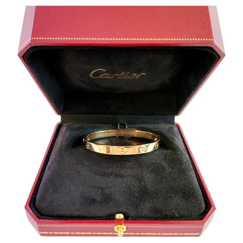 Cartier Love Bracelet 4 Diamond In 18 Karat Yellow Gold For Sale At 1stdibs