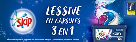 Skip Ultimate Lessive Capsules Trio Active Clean X Capsules En