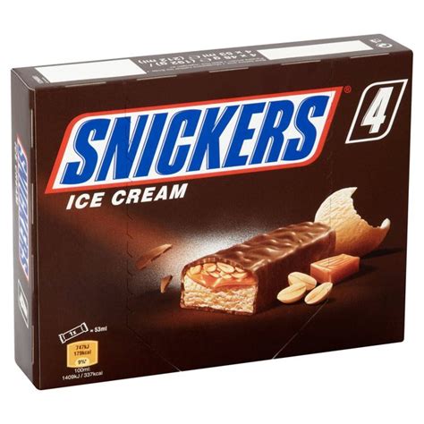 Snickers Ice Cream Bars Ocado