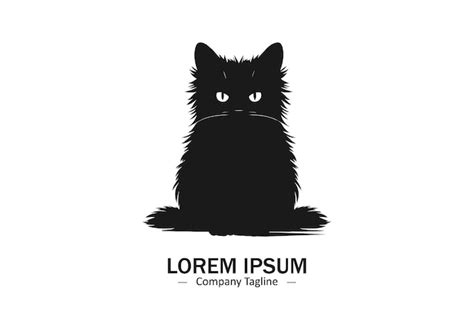 Premium Vector Black Cat Logo Icon Vector Silhouette Isolated On