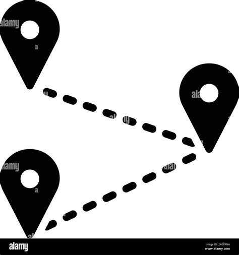 Icon For Stops Location Map Stock Vector Image Art Alamy