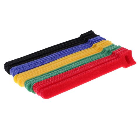 Pcs Multicolor Reusable Fastening Cable Ties Cable Straps Cm