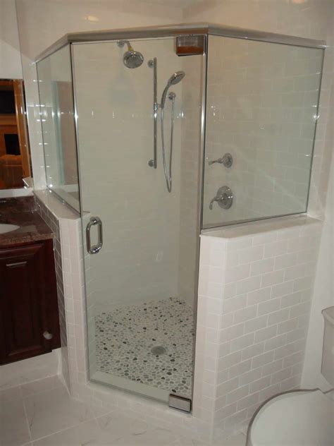 Frameless Glass Shower Half Wall Glass Designs